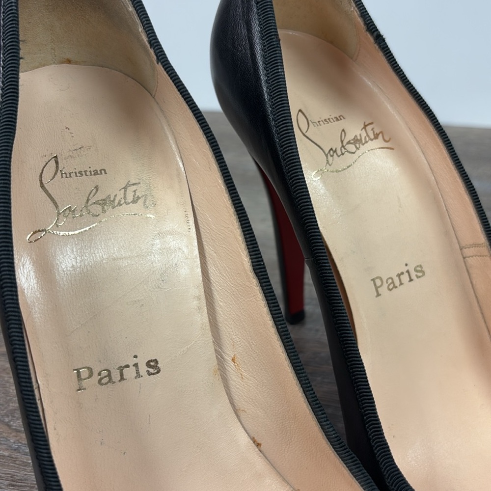 Christian Louboutin Black Classic Kid Folie Pigal EU40 US10 - Picture 11 of 15